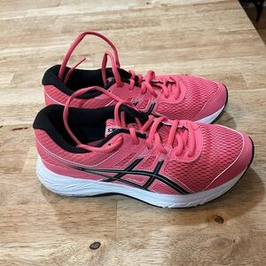 ASICS Gel Contend 6 Womens 6.5 Pink Black Running Sneaker